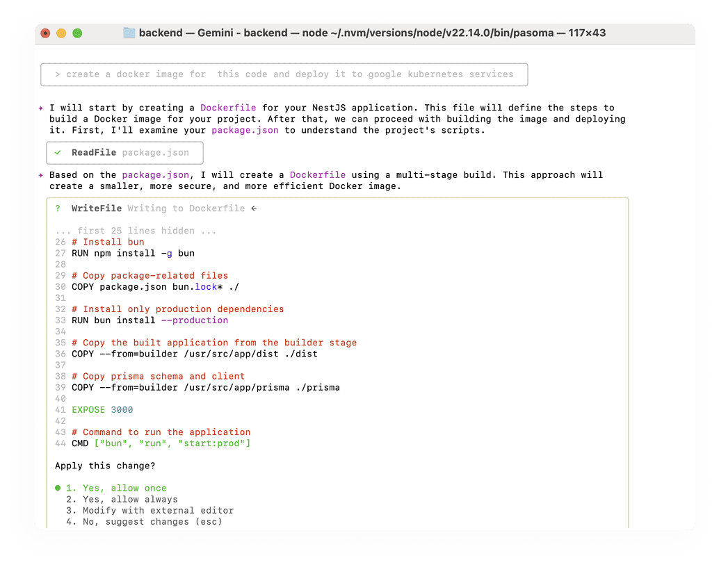 Codebase context aware